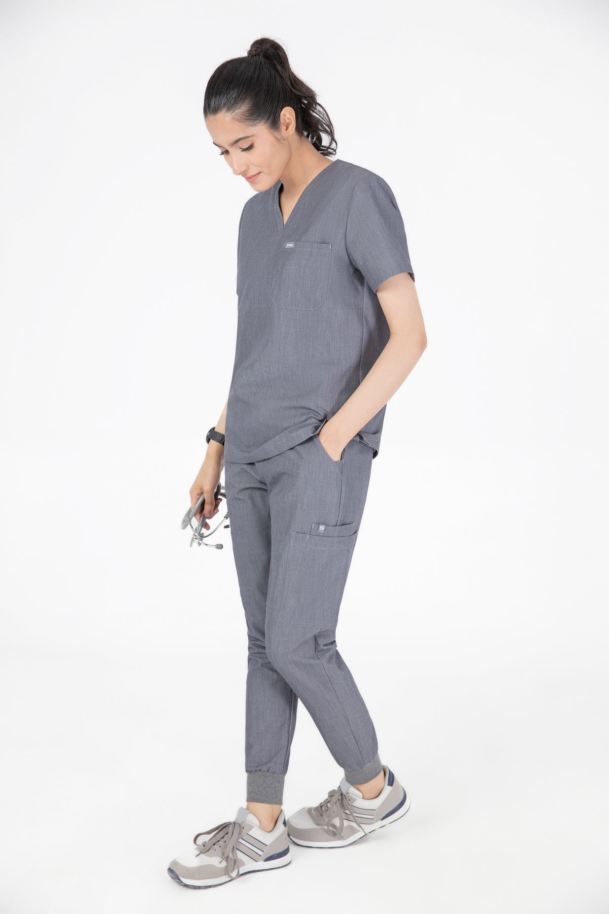 Aka V Neck One Pocket Scrub Womens