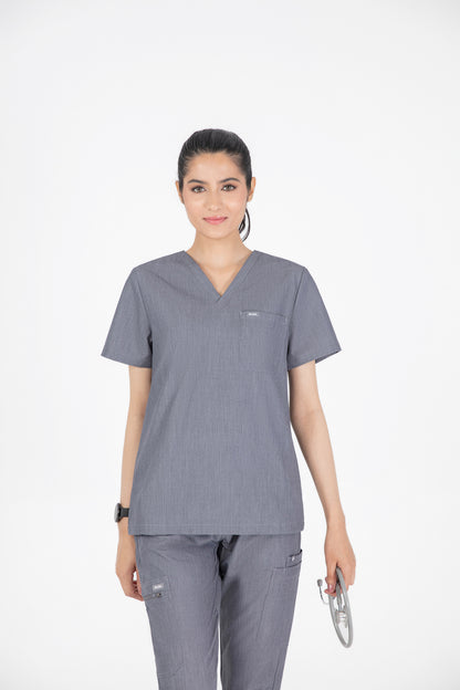 Aka V Neck One Pocket Scrub Womens