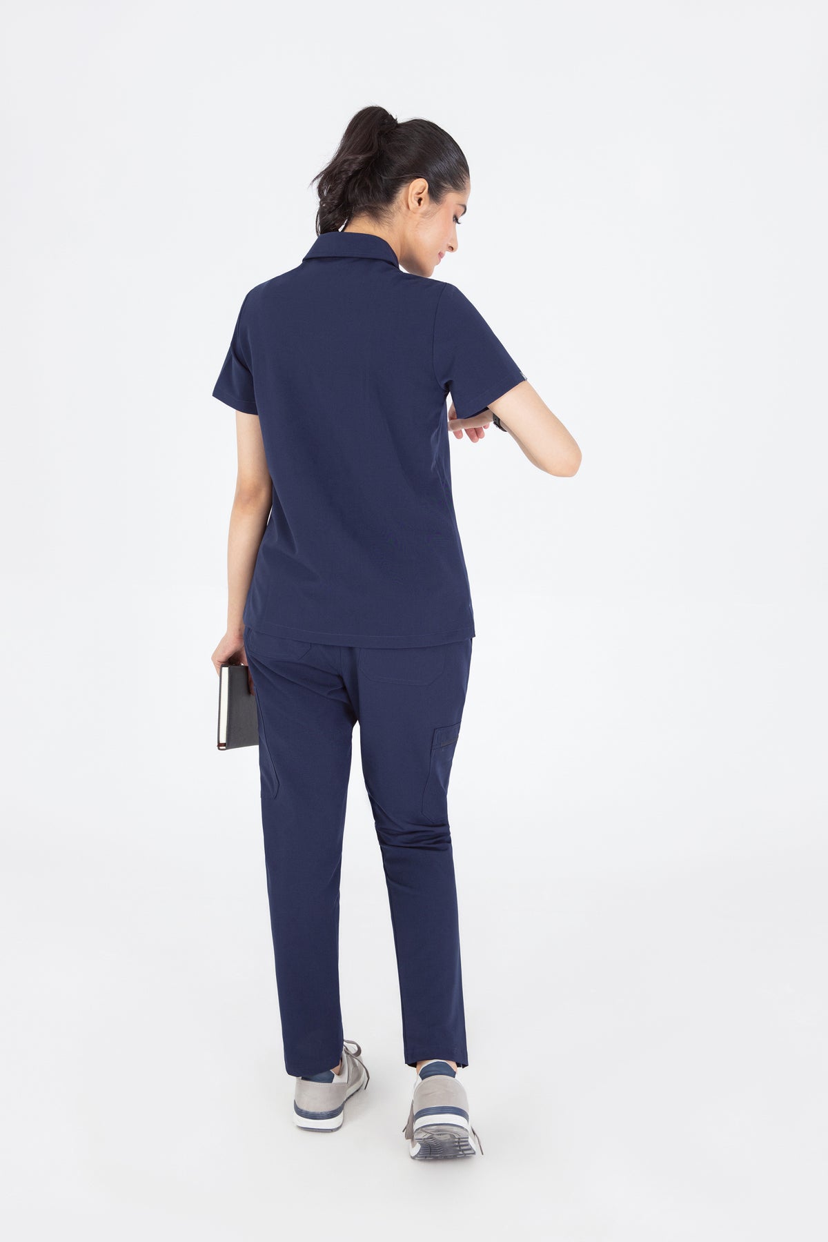 Kiro Zip Neck Polo Scrub womens