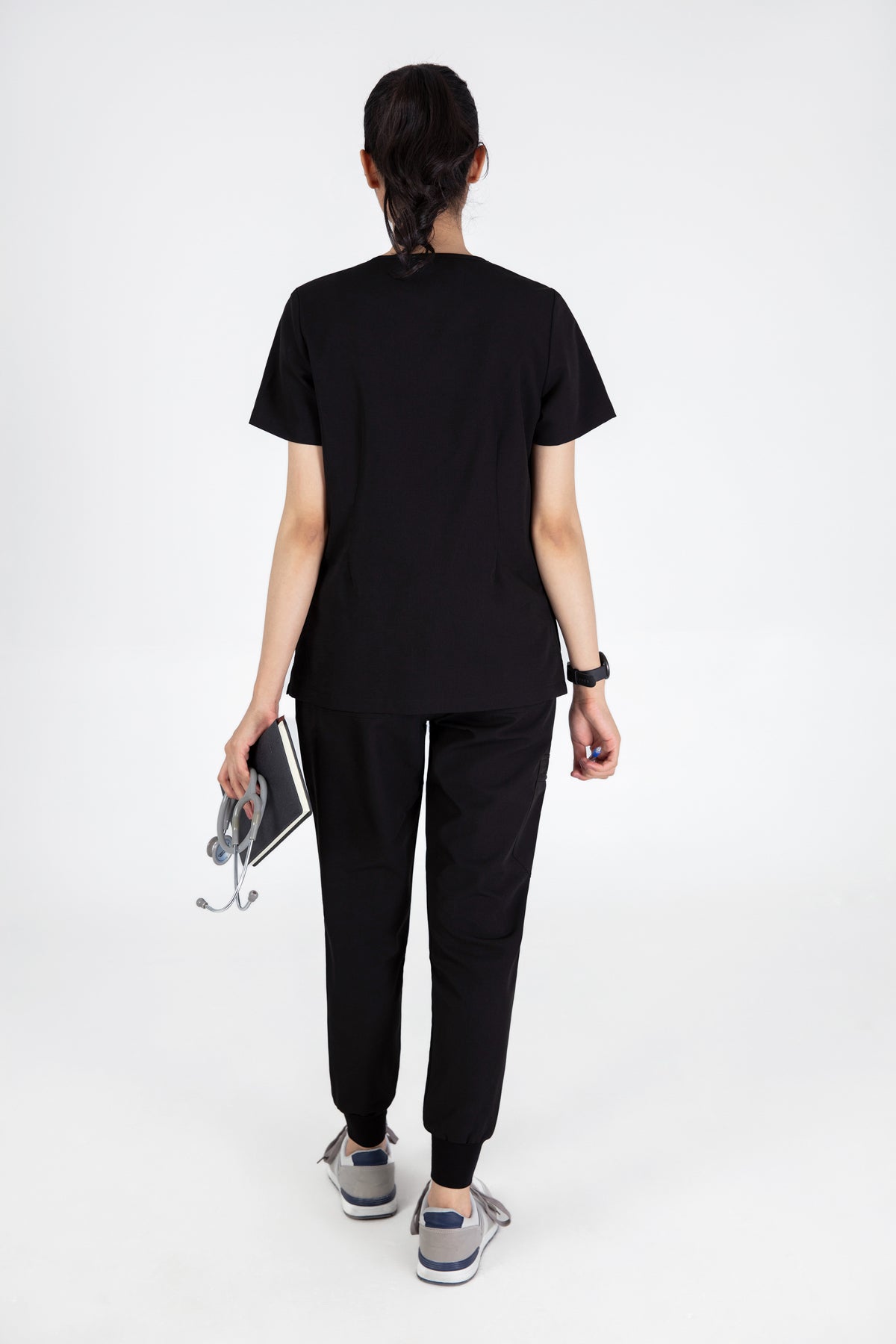Kuro V Neck Four pockets Scrub With Invisible Side Pockets Women's