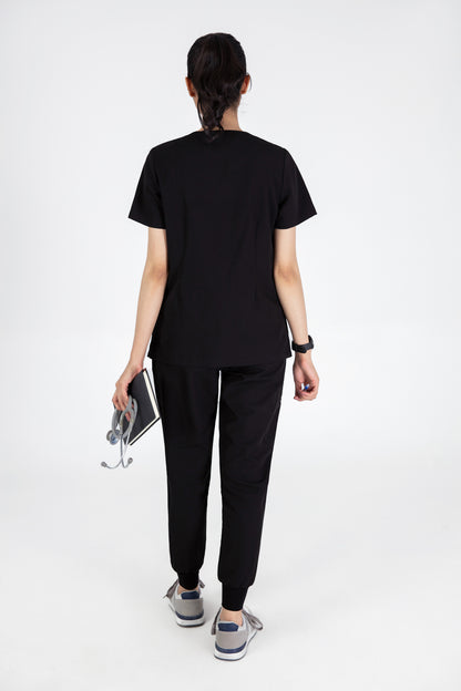 Kuro V Neck Four pockets Scrub With Invisible Side Pockets Women's