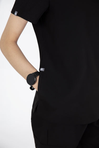 Kuro V Neck Four pockets Scrub With Invisible Side Pockets Women's