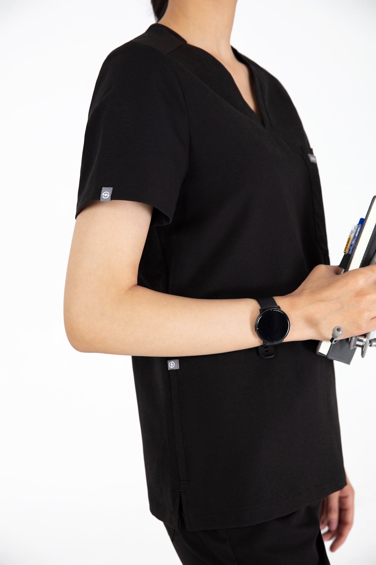 Kuro V Neck Four pockets Scrub With Invisible Side Pockets Women's