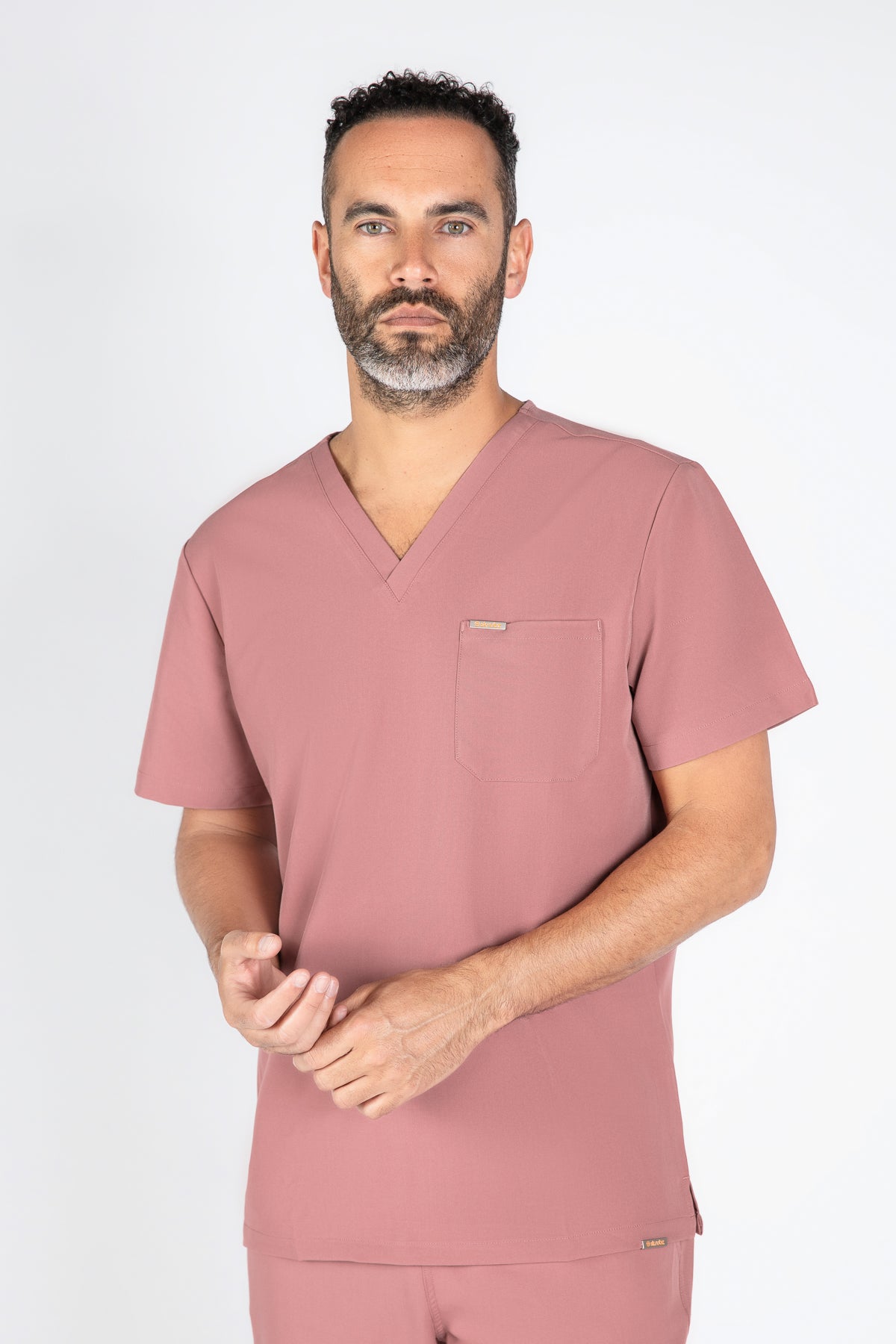 Kaizen V Neck One Pocket Scrub Top Mens