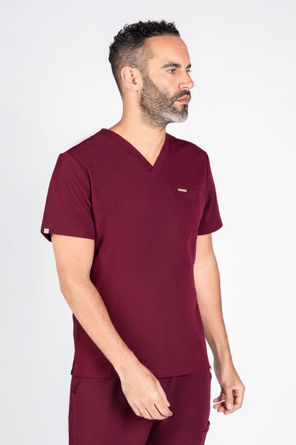 Kaizen V Neck One Pocket Scrub Top Mens