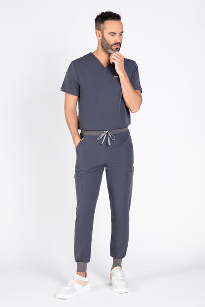 Aka V Neck One Pocket Scrub Mens