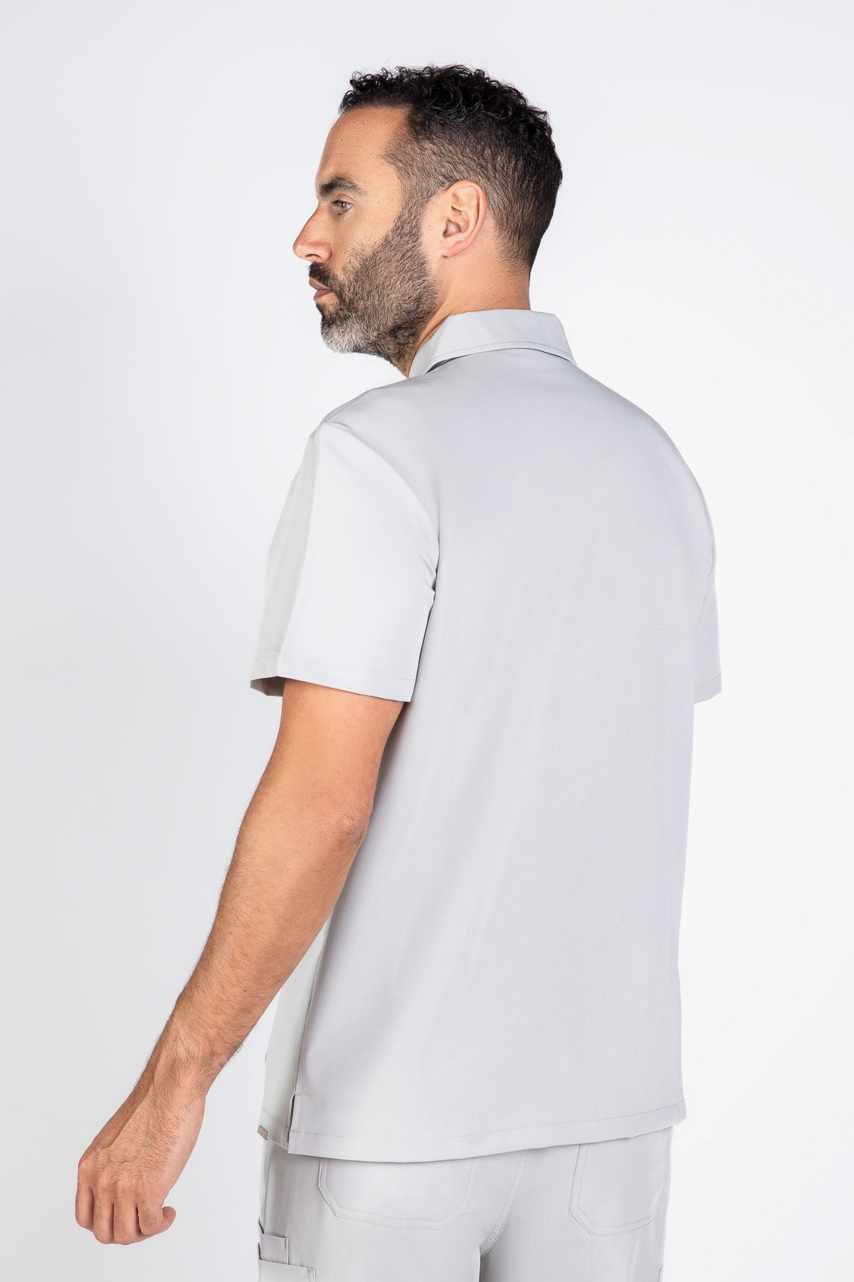 Kiro Zip Neck Polo Scrub Mens NewGen