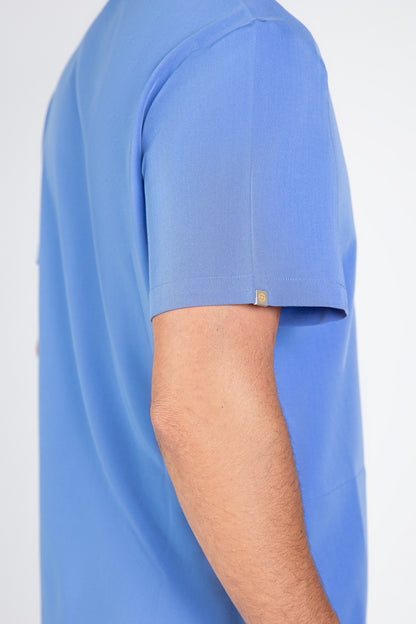 Tasca Men's V Neck Four pockets Scrub With Invisible Side Pockets
