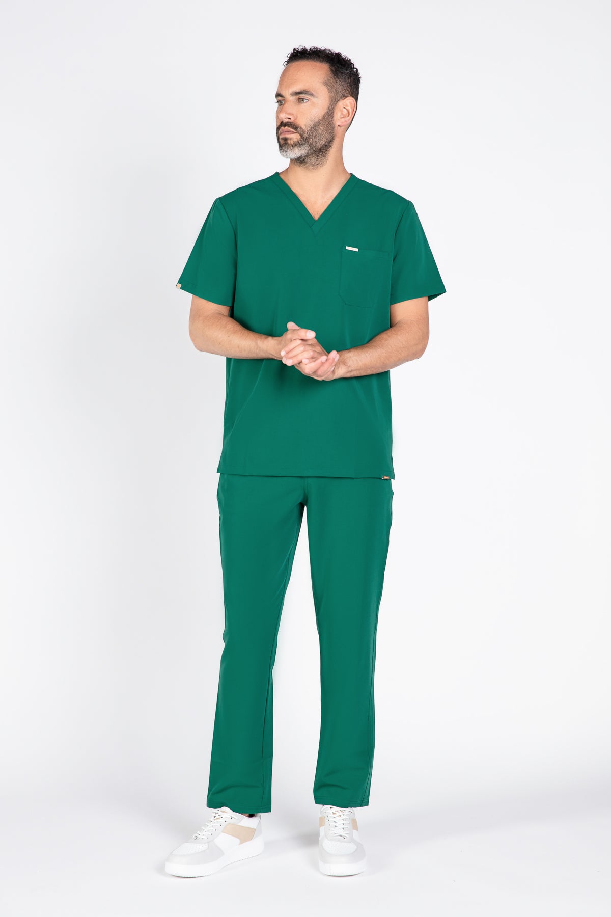 Kaizen V Neck One Pocket Scrub Top Mens