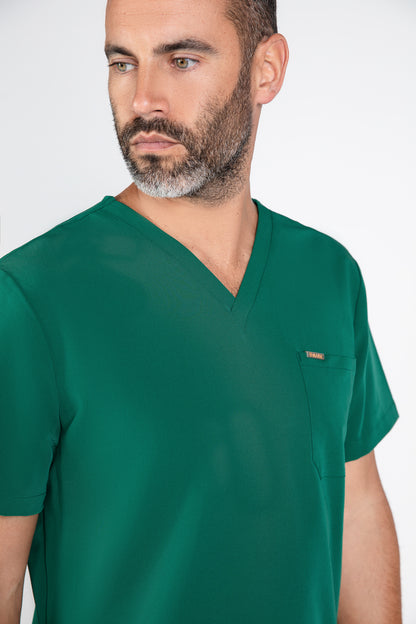 Kaizen V Neck One Pocket Scrub Top Mens