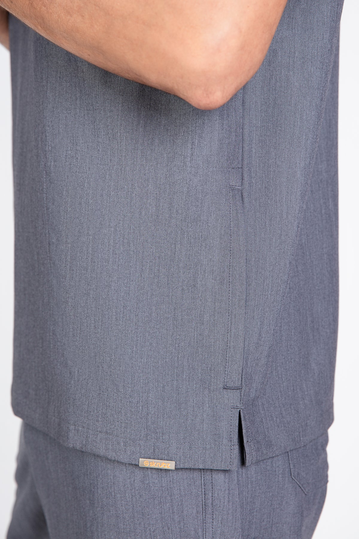 Tasca Men's V Neck Four pockets Scrub With Invisible Side Pockets
