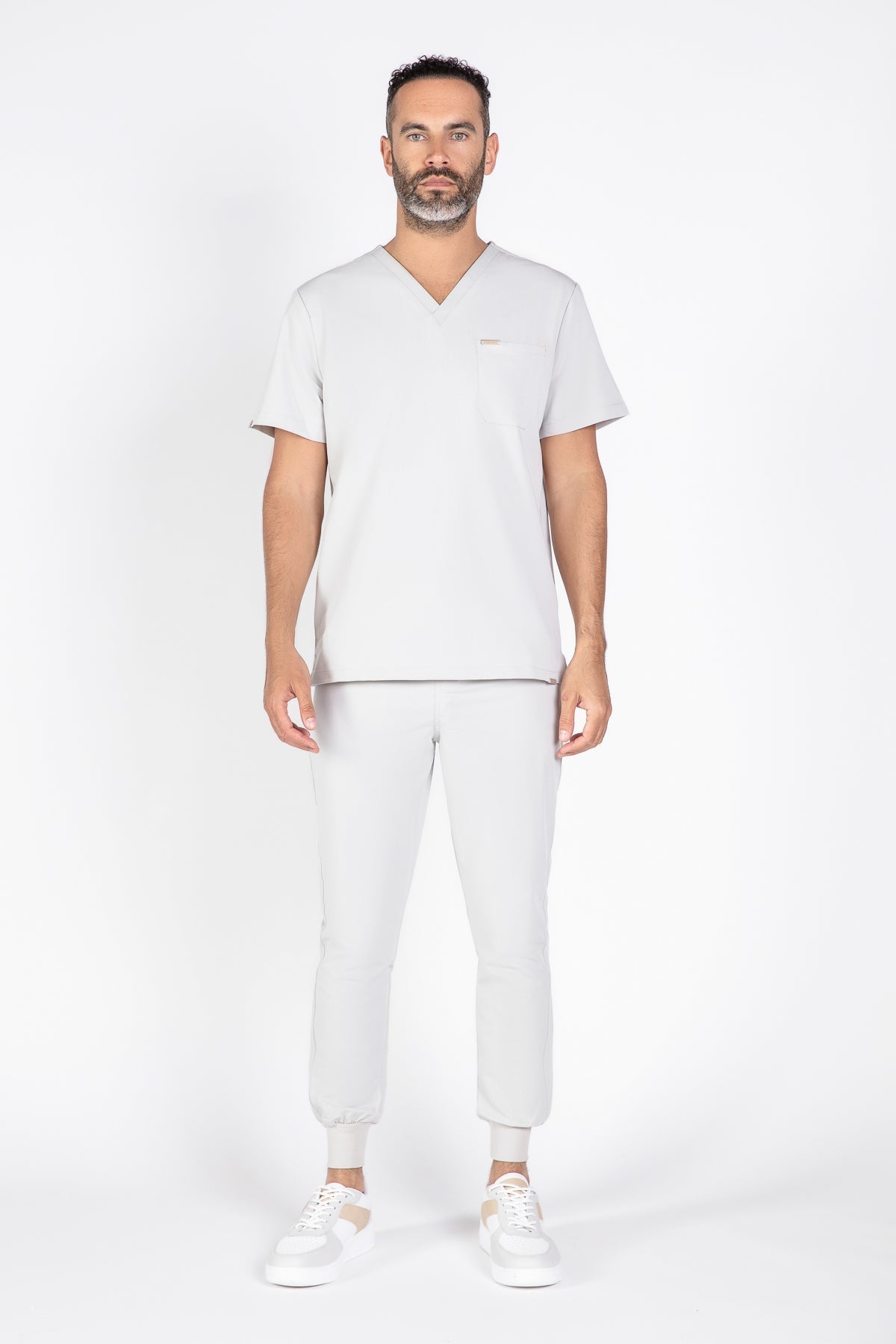 Kaizen V Neck One Pocket Scrub Top Mens