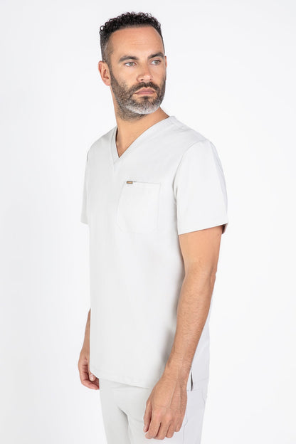 Kaizen V Neck One Pocket Scrub Top Mens