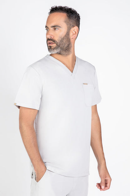 Kaizen V Neck One Pocket Scrub Top Mens