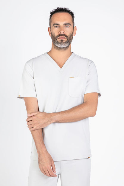 Kaizen V Neck One Pocket Scrub Top Mens