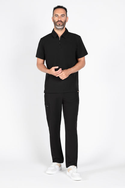 Kiro Zip Neck Polo Scrub Mens NewGen