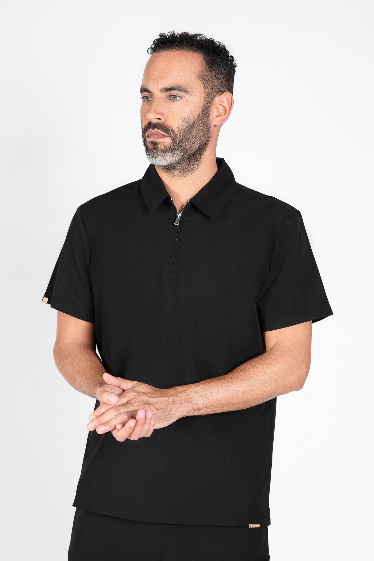 Kiro Zip Neck Polo Scrub Mens NewGen