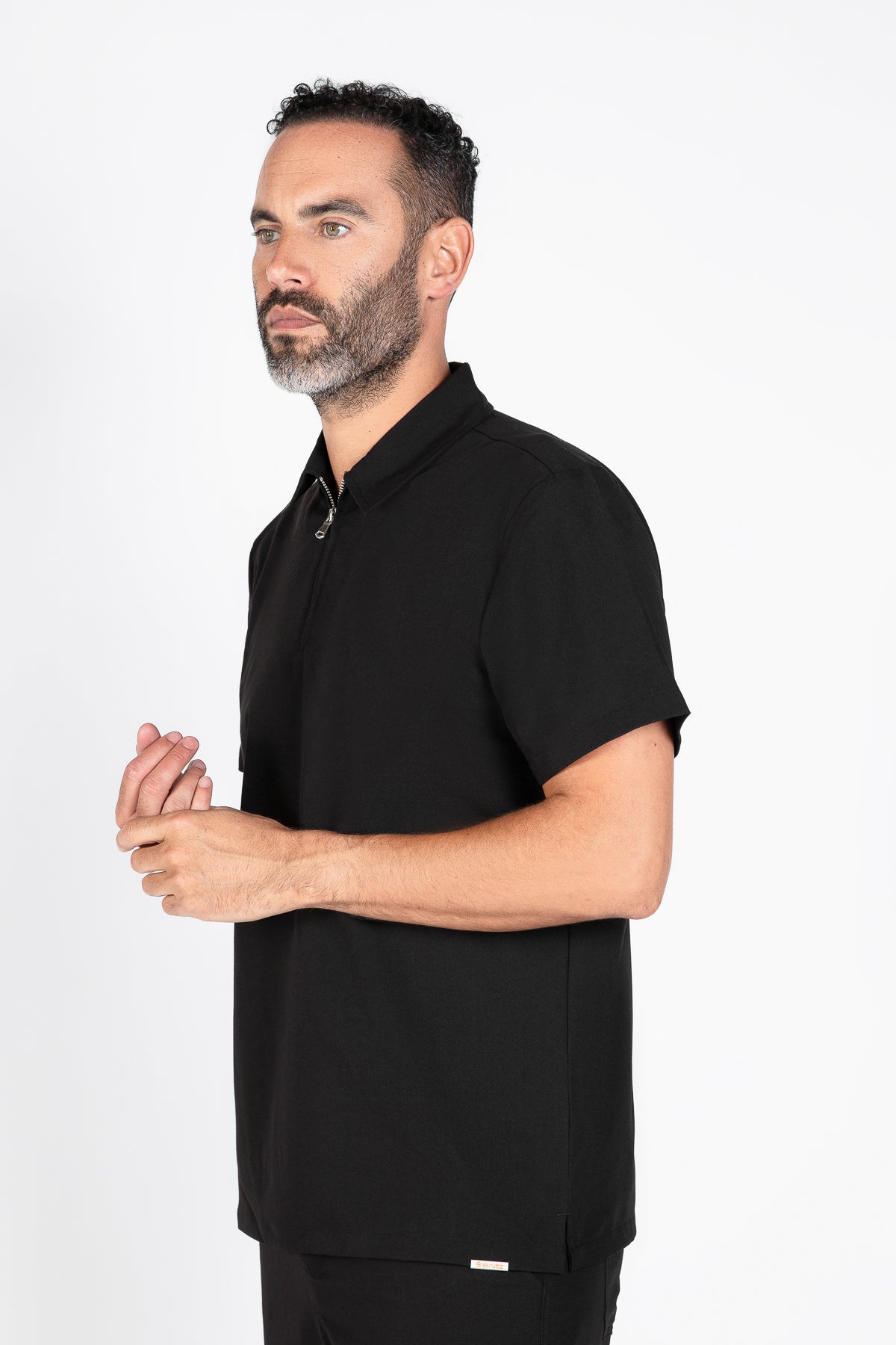 Kiro Zip Neck Polo Scrub Mens NewGen