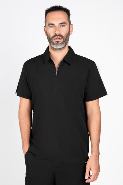Kiro Zip Neck Polo Scrub Mens NewGen