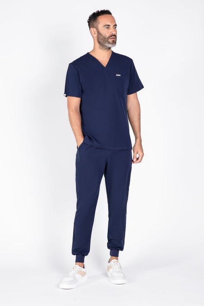 Kaizen V Neck One Pocket Scrub Top Mens