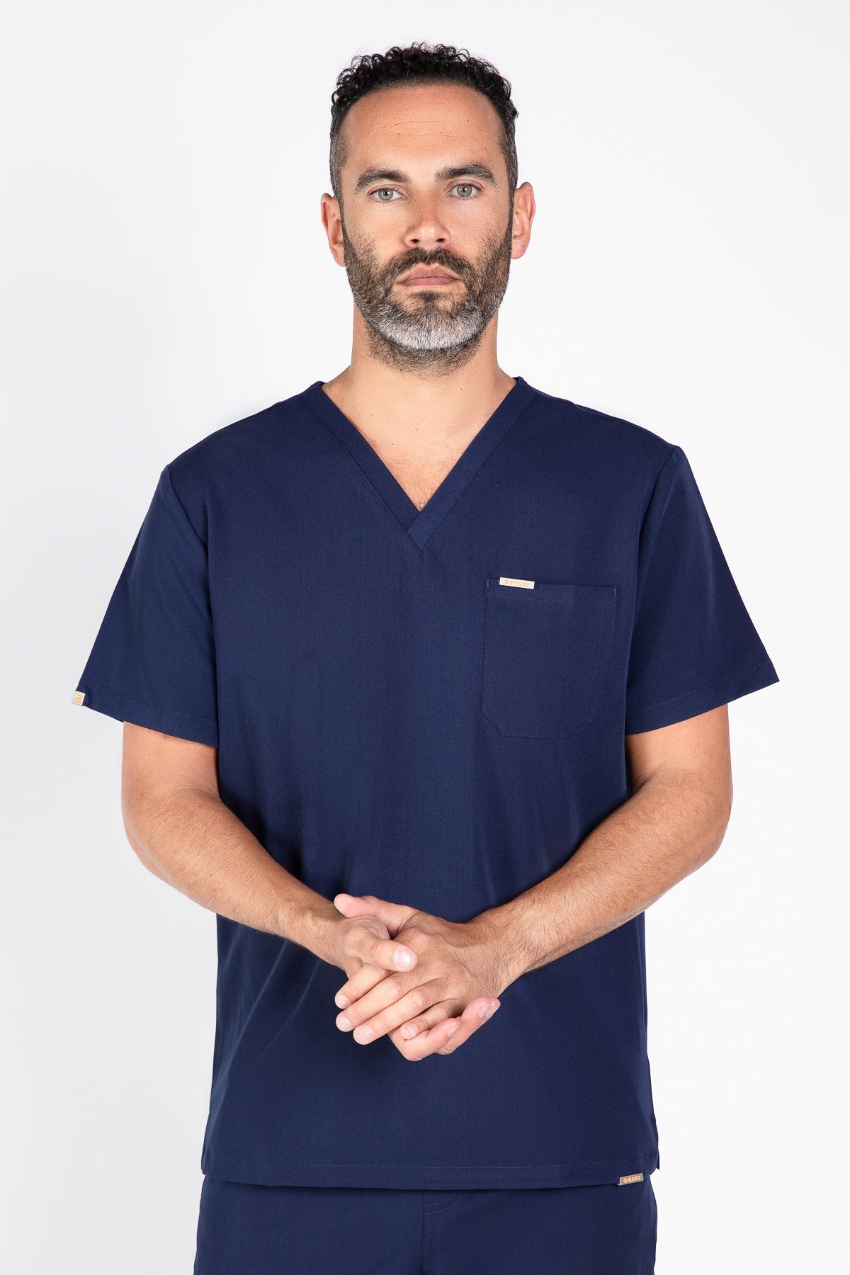 Kaizen V Neck One Pocket Scrub Top Mens