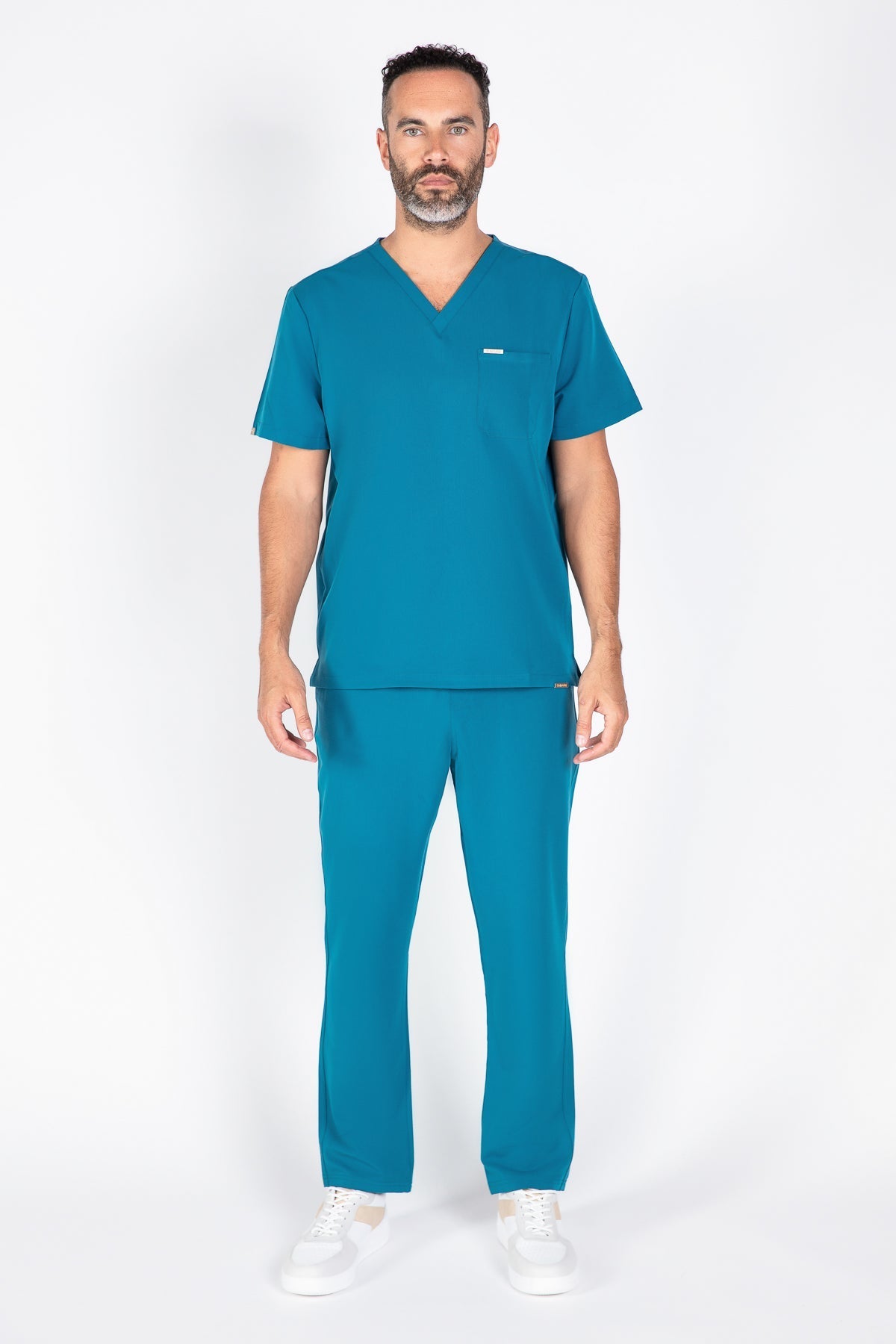 Kaizen V Neck One Pocket Scrub Top Mens