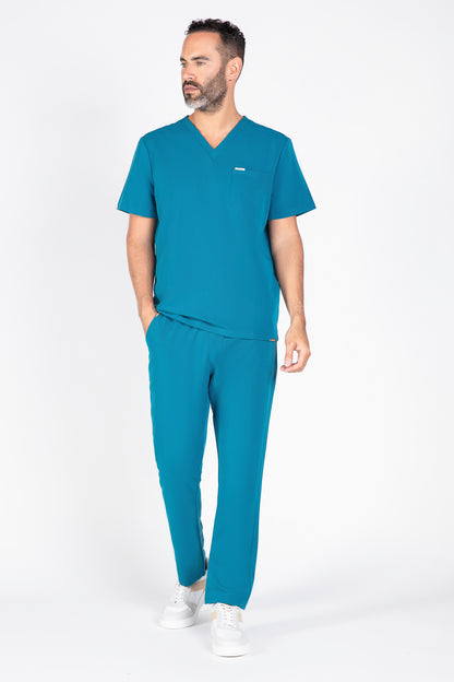 Kaizen V Neck One Pocket Scrub Top Mens