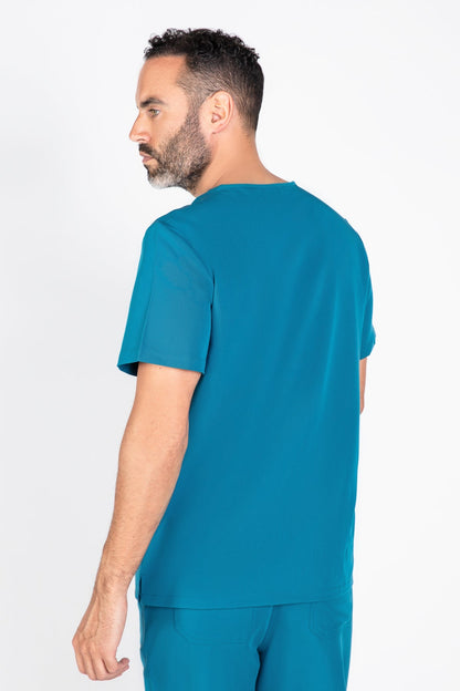 Kaizen V Neck One Pocket Scrub Top Mens