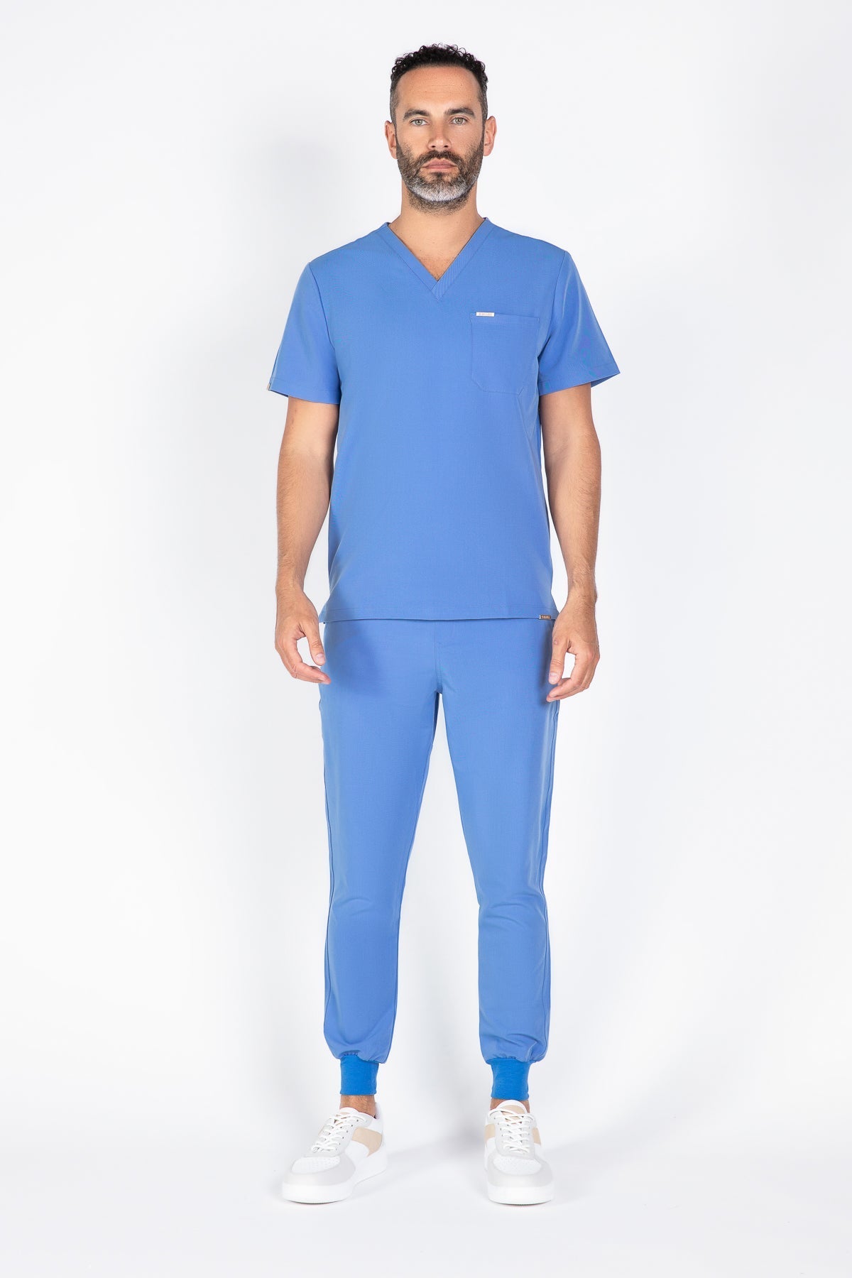 Kaizen V Neck One Pocket Scrub Top Mens