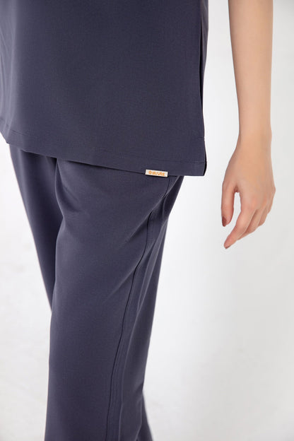 Kaizen V Neck One Pocket Scrub Top Womens