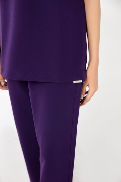 Kaizen V Neck One Pocket Scrub Top Womens