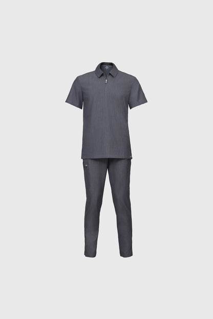 Kiro Zip Neck Polo Scrub Mens