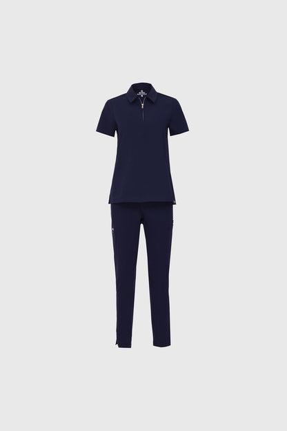 Kiro Zip Neck Polo Scrub womens