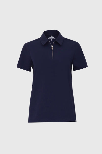 Kiro Zip Neck Polo Scrub womens