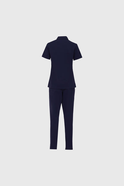 Kiro Zip Neck Polo Scrub womens