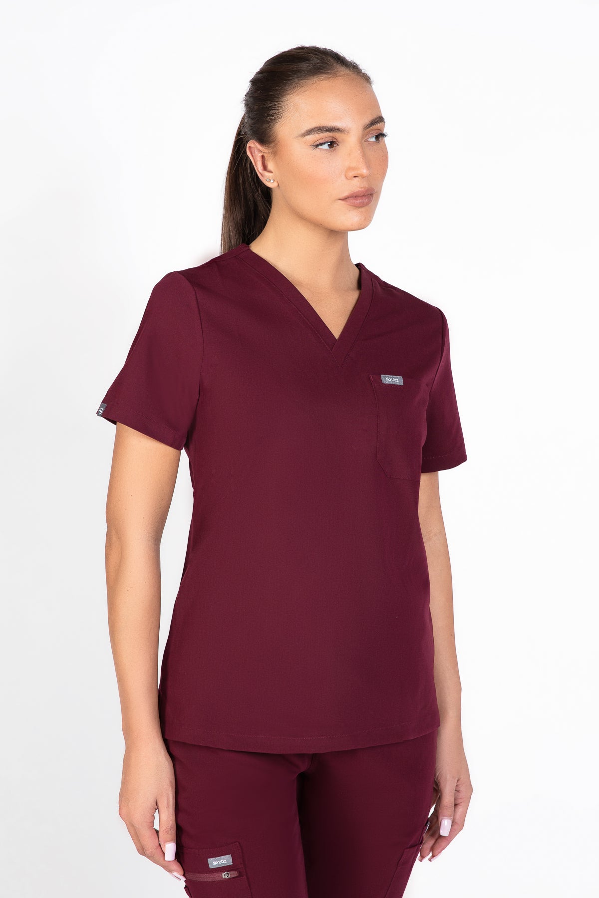 Aka V Neck One Pocket Scrub Womens