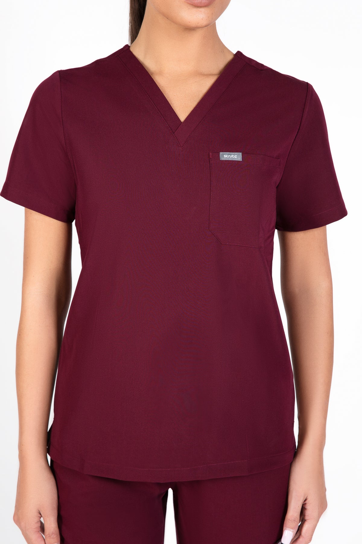 Aka V Neck One Pocket Scrub Womens
