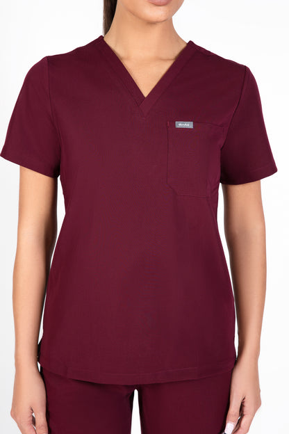 Aka V Neck One Pocket Scrub Womens