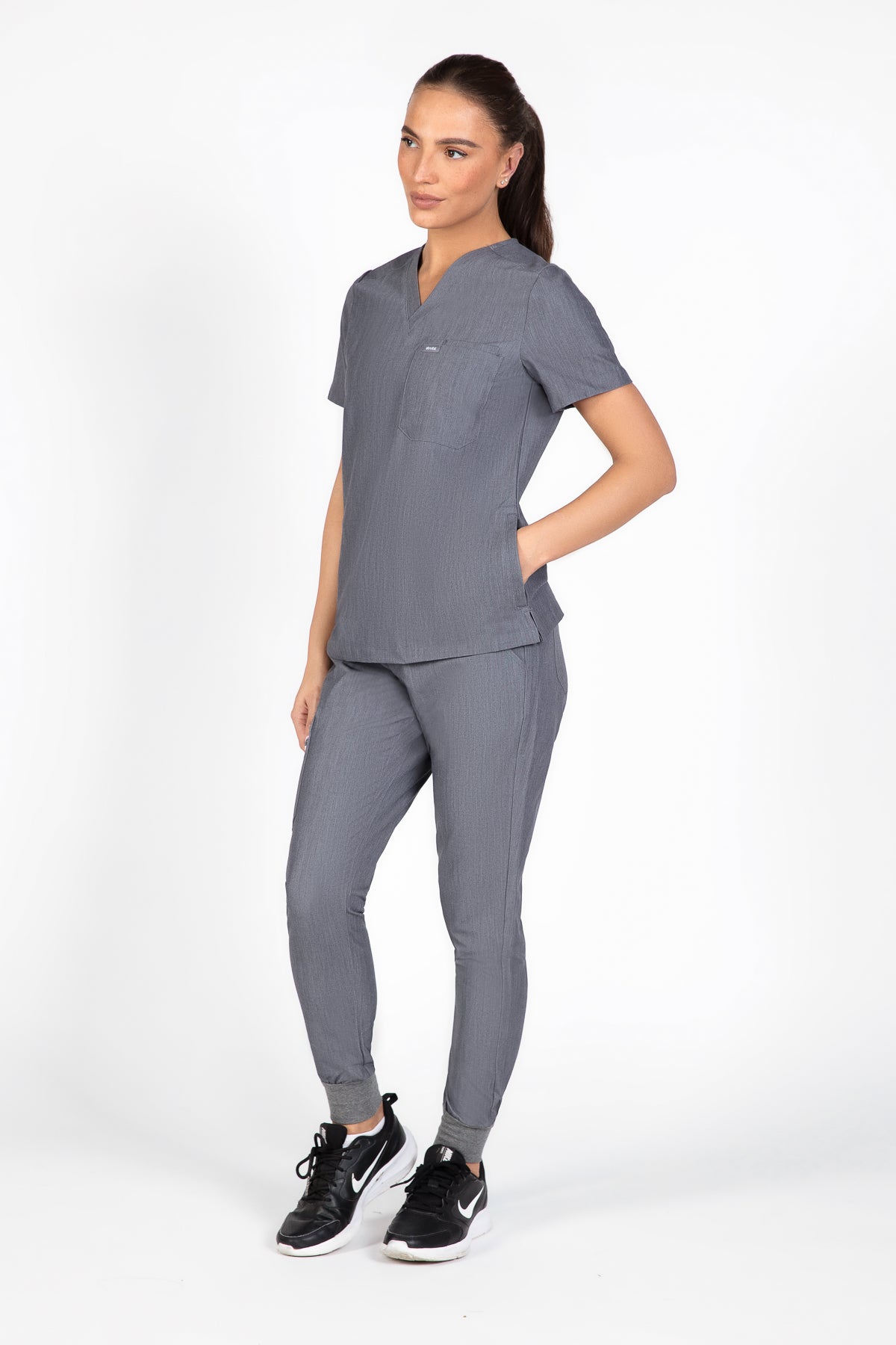 Kuro V Neck Four pockets Scrub With Invisible Side Pockets Women's
