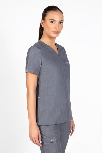 Kuro V Neck Four pockets Scrub With Invisible Side Pockets Women's