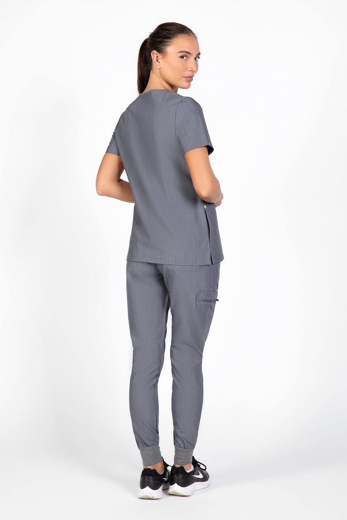 Kuro V Neck Four pockets Scrub With Invisible Side Pockets Women's