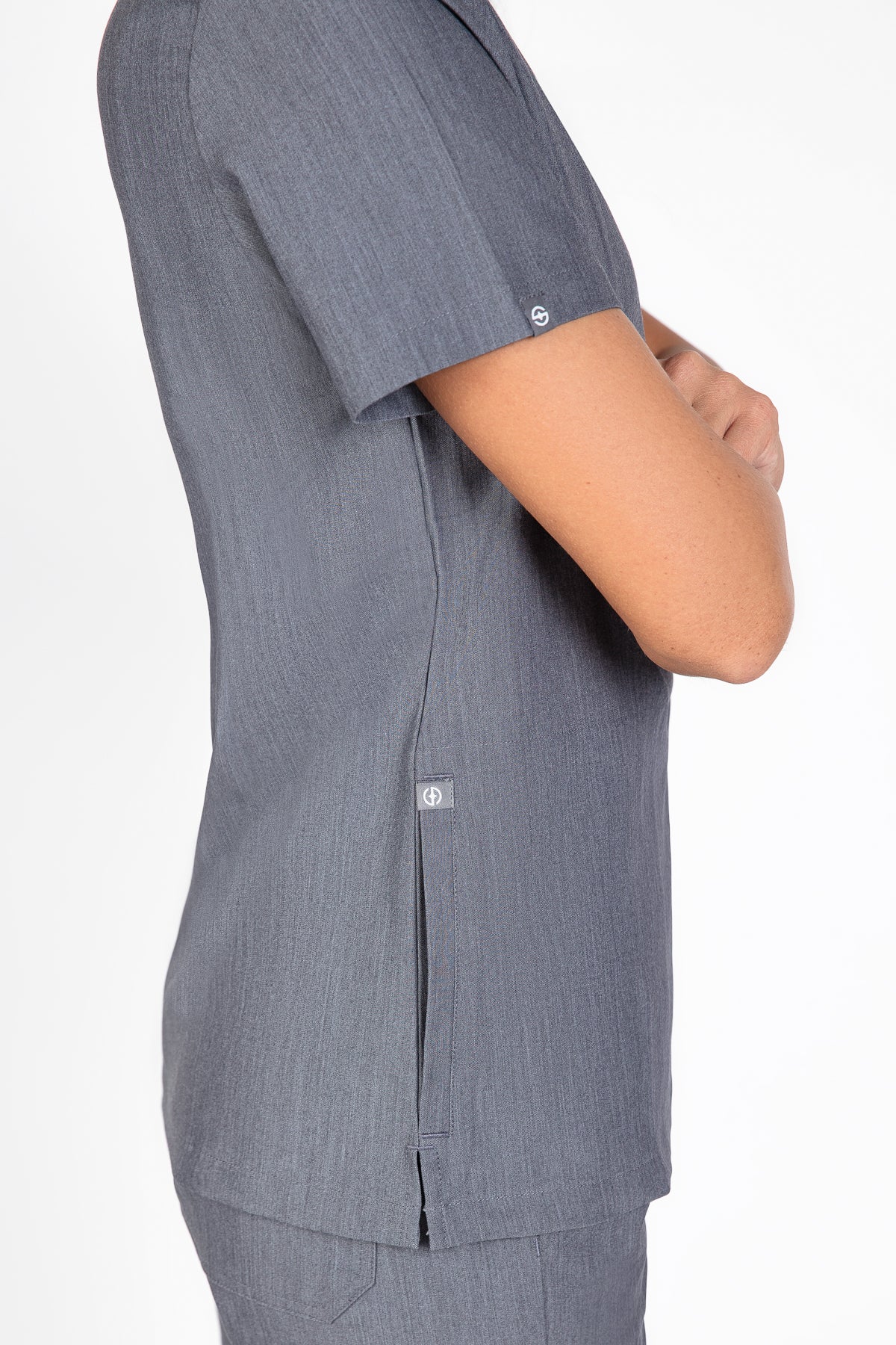 Kuro V Neck Four pockets Scrub With Invisible Side Pockets Women's