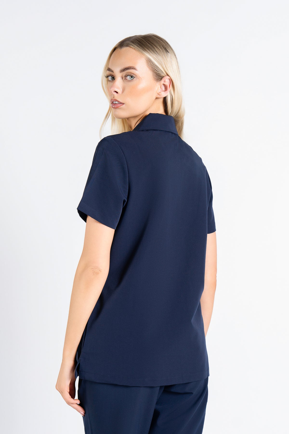 Kiro Zip Neck Polo Scrub Womens NewGen