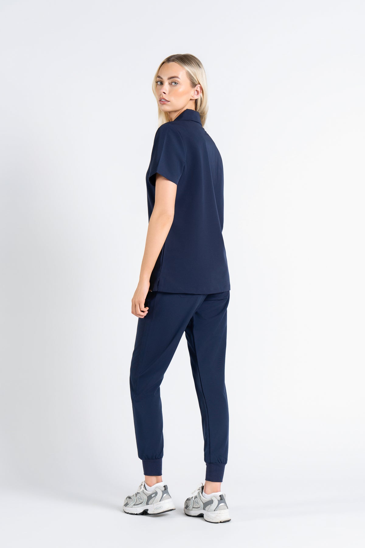 Kiro Zip Neck Polo Scrub Womens NewGen