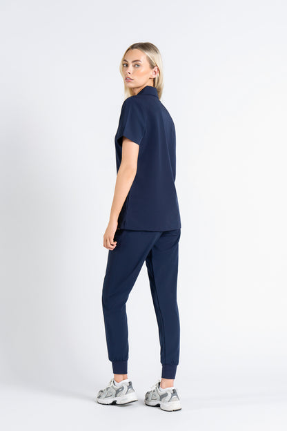 Kiro Zip Neck Polo Scrub Womens NewGen