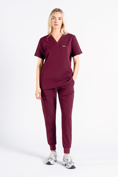 Kaizen V Neck One Pocket Scrub Top Womens