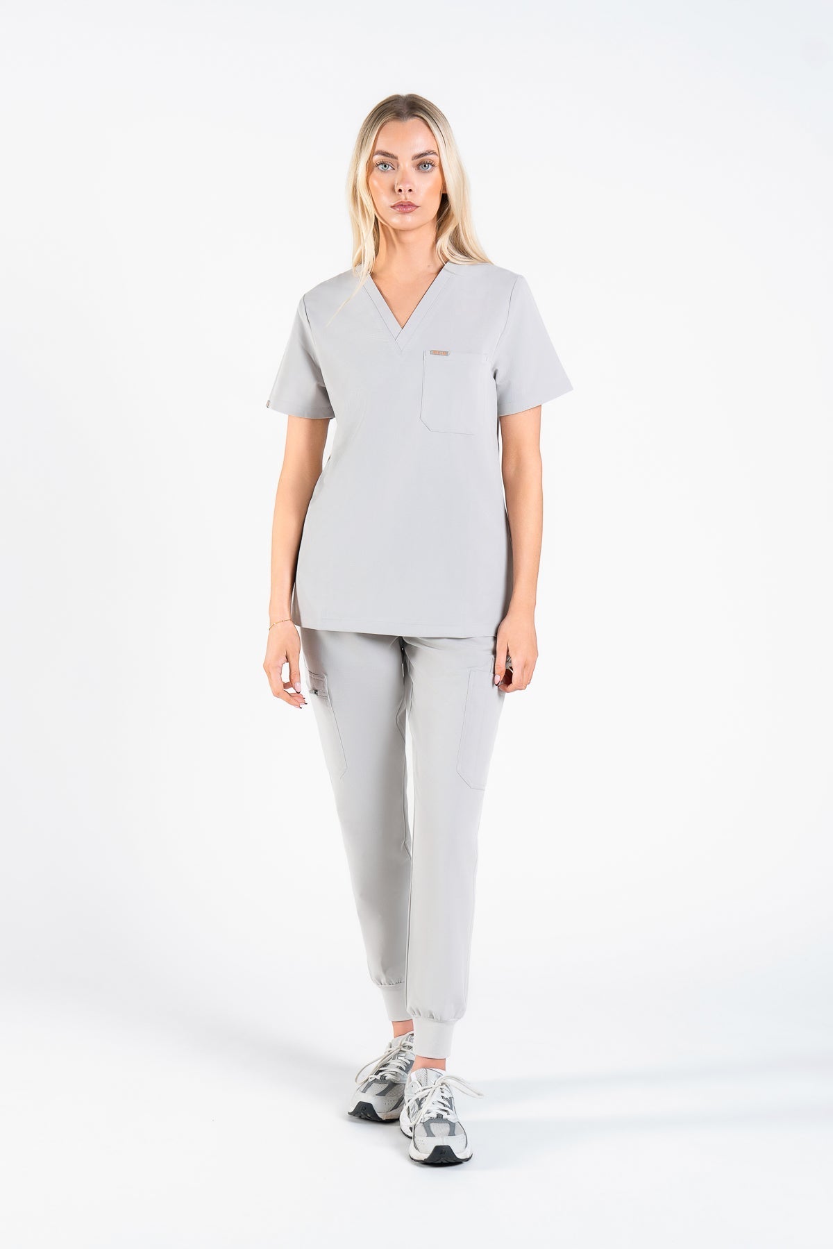 Kaizen V Neck One Pocket Scrub Top Womens