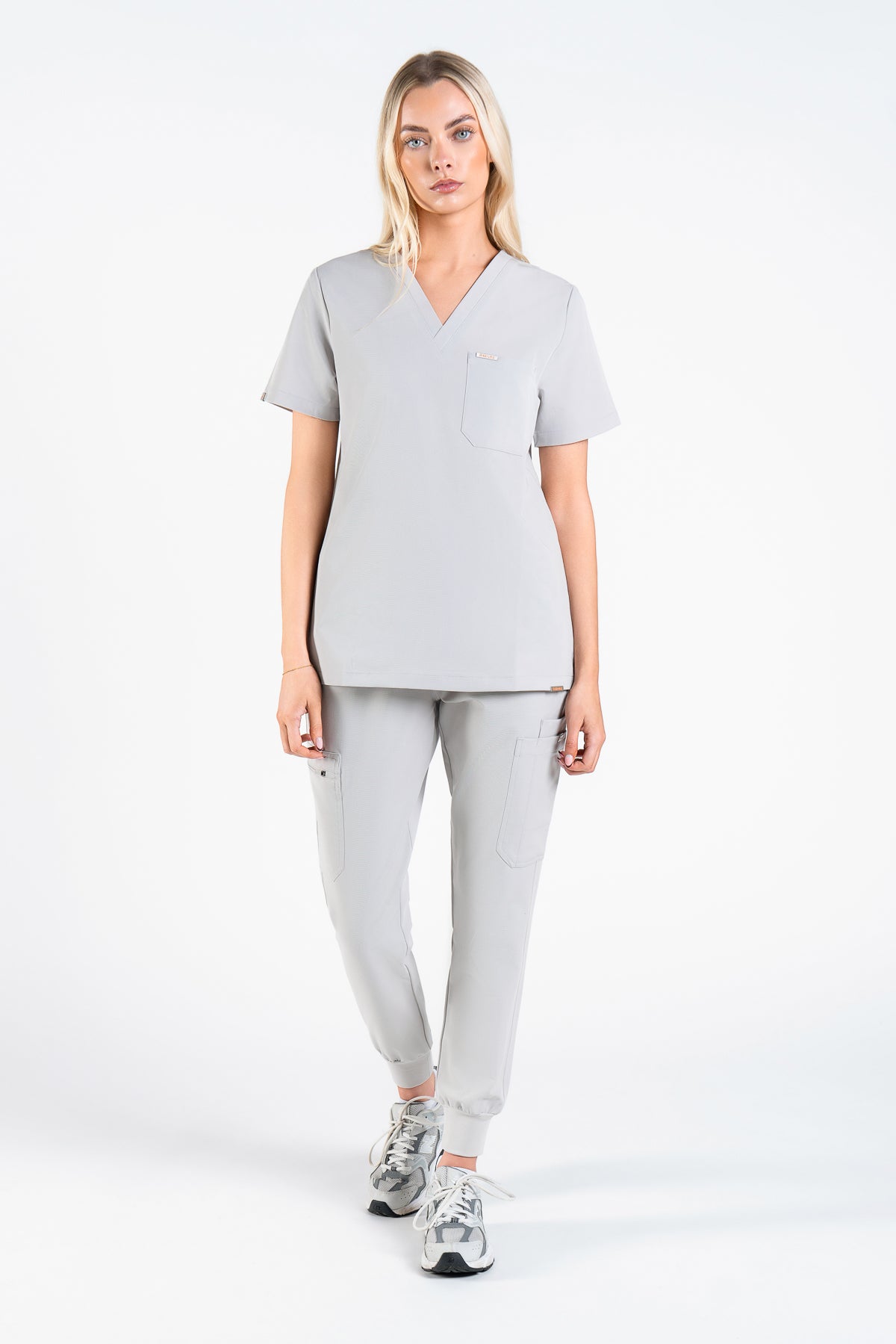 Kaizen V Neck One Pocket Scrub Top Womens