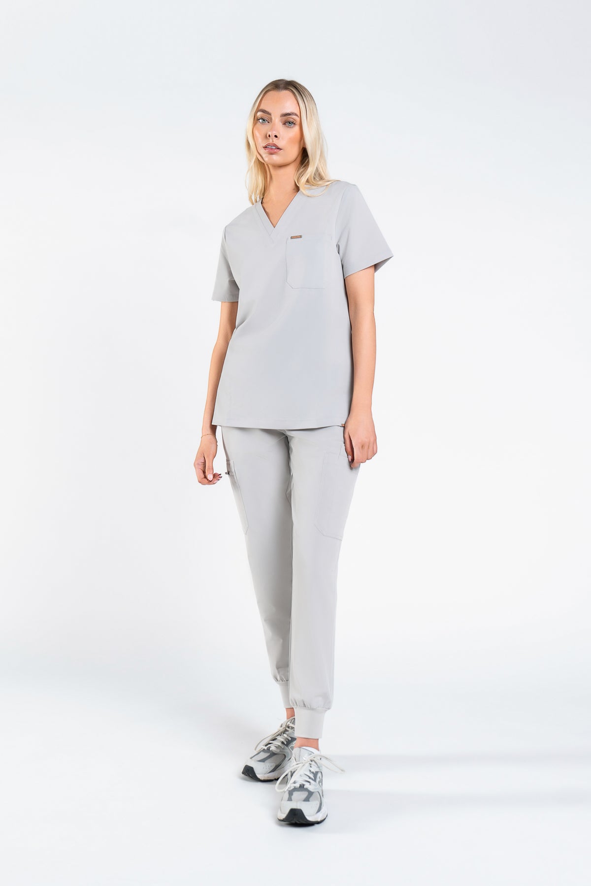 Kaizen V Neck One Pocket Scrub Top Womens