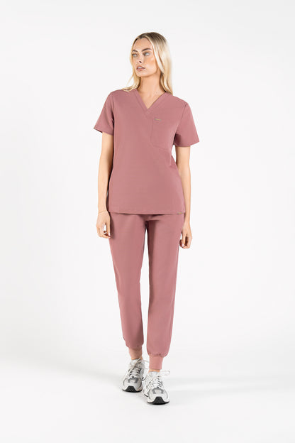 Kaizen V Neck One Pocket Scrub Top Womens